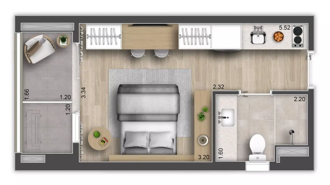 Foto 1 de Kitnet com 1 quarto à venda, 26m2 em Butantã, São Paulo - SP