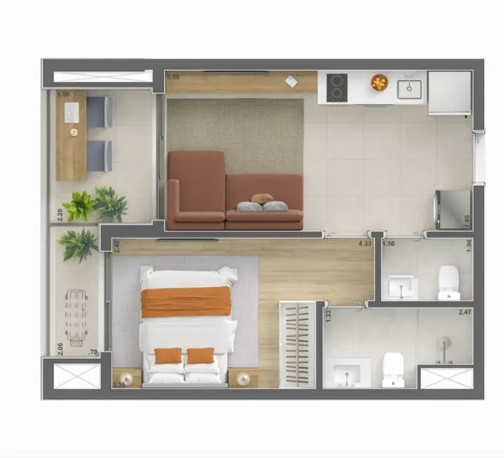 Foto 9 de Apartamento com 2 quartos à venda, 85m2 em Brooklin Novo, São Paulo - SP