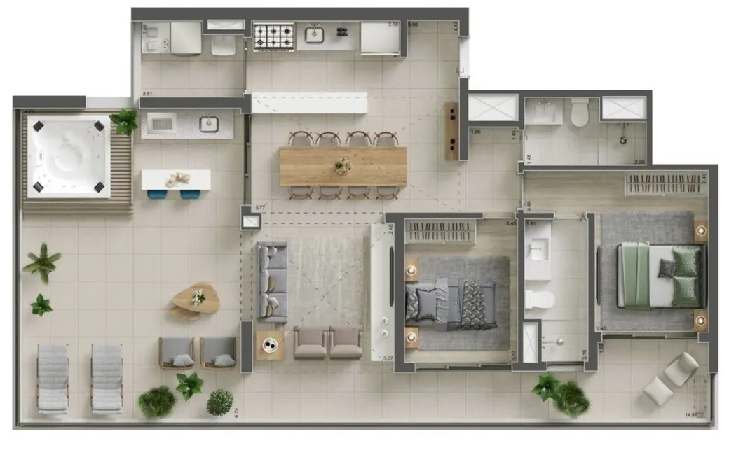 Foto 6 de Apartamento com 2 quartos à venda, 85m2 em Brooklin Novo, São Paulo - SP