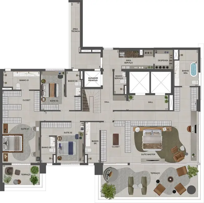 Apartamento com 3 quartos à venda, 215m2 em Moema, São Paulo - SP - imagem 2 Foto 2 de Apartamento com 3 quartos à venda, 215m2 em Moema, São Paulo - SP
