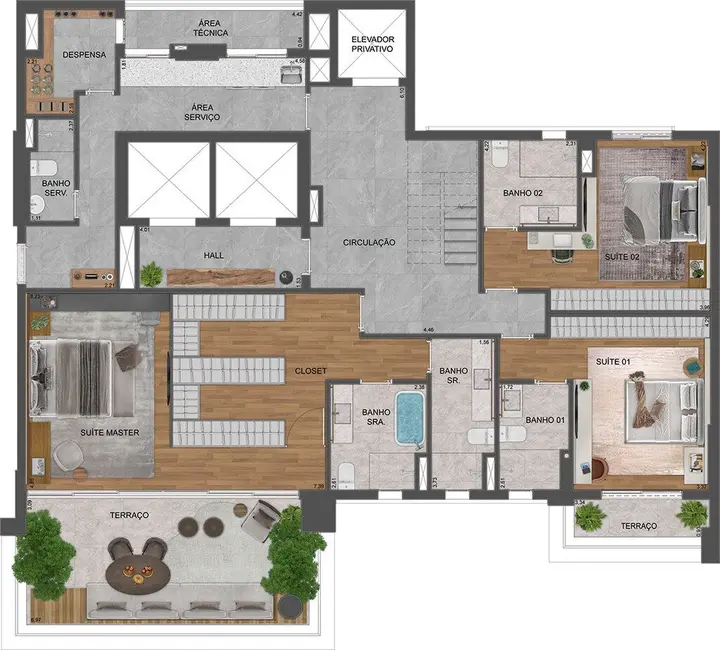 Apartamento com 3 quartos à venda, 215m2 em Moema, São Paulo - SP - imagem 1 Foto 1 de Apartamento com 3 quartos à venda, 215m2 em Moema, São Paulo - SP