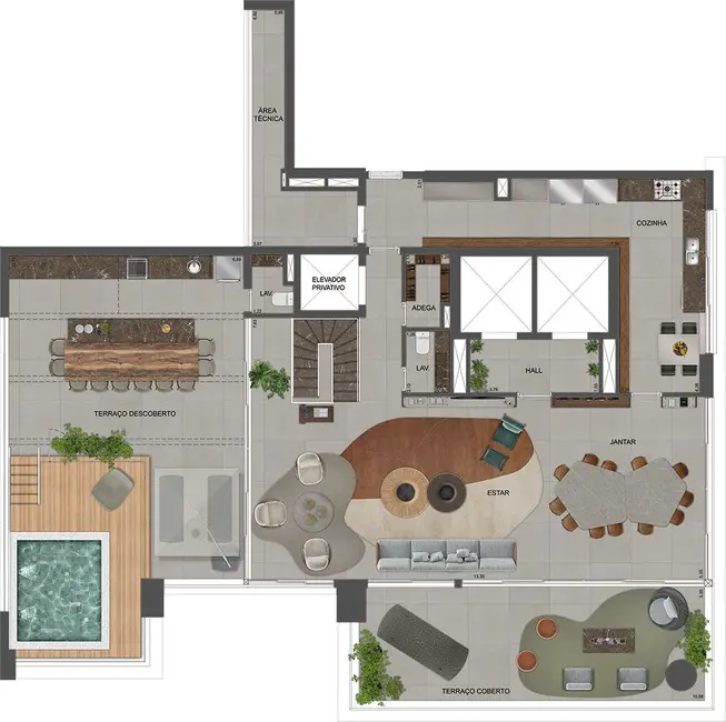 Apartamento com 3 quartos à venda, 215m2 em Moema, São Paulo - SP - imagem 9 Foto 9 de Apartamento com 3 quartos à venda, 215m2 em Moema, São Paulo - SP