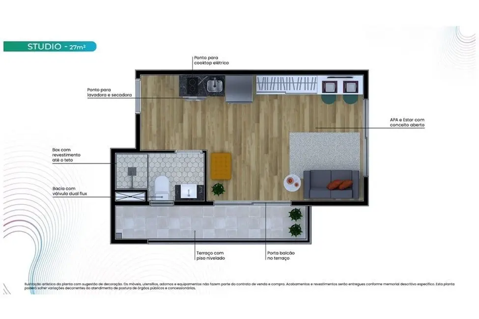 Foto 4 de Kitnet com 1 quarto à venda, 24m2 em Brooklin Paulista, São Paulo - SP