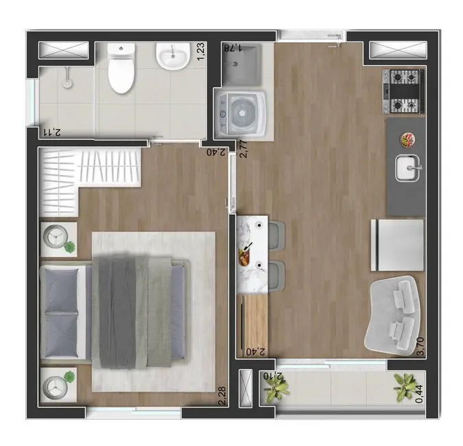 Apartamento com 1 quarto à venda, 24m2 em Parque da Vila Prudente, São Paulo - SP - imagem 1 Foto 1 de Apartamento com 1 quarto à venda, 24m2 em Parque da Vila Prudente, São Paulo - SP