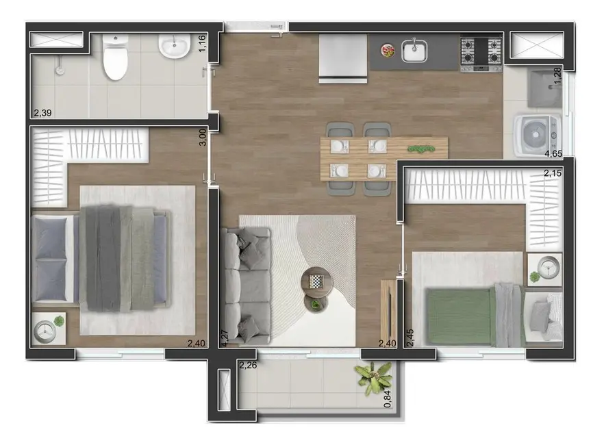 Apartamento com 1 quarto à venda, 24m2 em Parque da Vila Prudente, São Paulo - SP - imagem 2 Foto 2 de Apartamento com 1 quarto à venda, 24m2 em Parque da Vila Prudente, São Paulo - SP