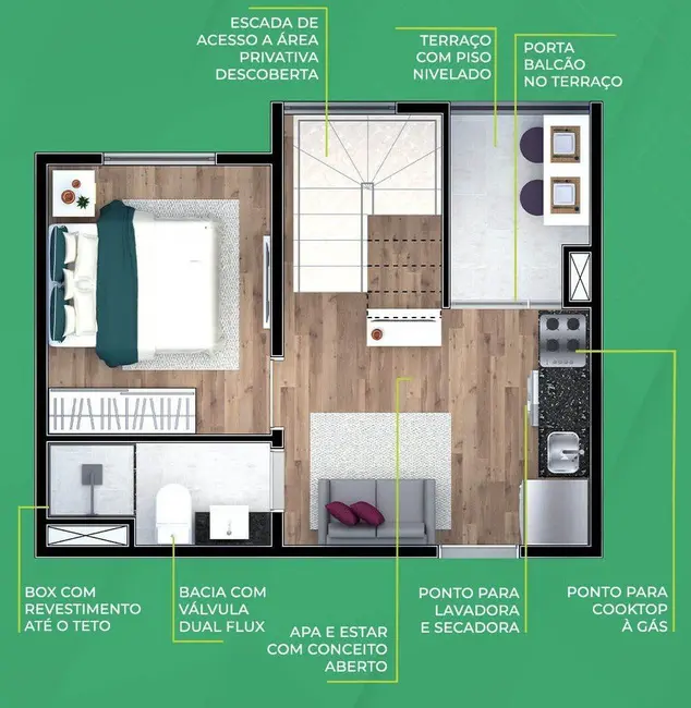 Foto 8 de Cobertura com 1 quarto à venda, 104m2 em Casa Verde, São Paulo - SP