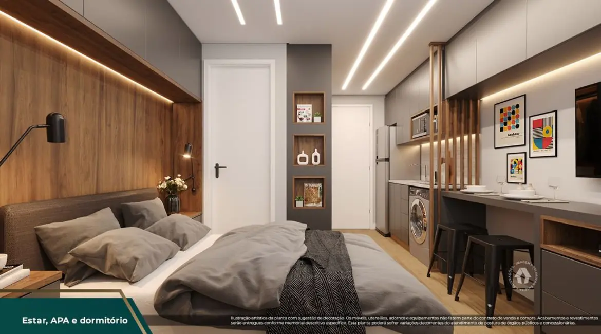 Foto 4 de Cobertura com 1 quarto à venda, 76m2 em Real Parque, São Paulo - SP