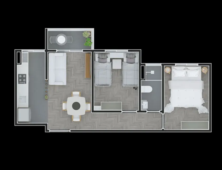 Foto 2 de Cobertura com 1 quarto à venda, 75m2 em São Paulo - SP