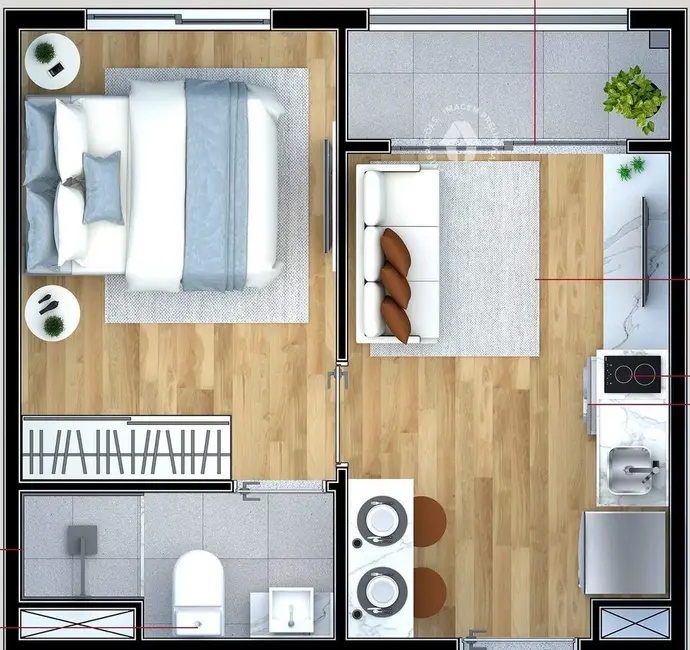 Foto 1 de Cobertura com 1 quarto à venda, 65m2 em Vila Esperança, São Paulo - SP