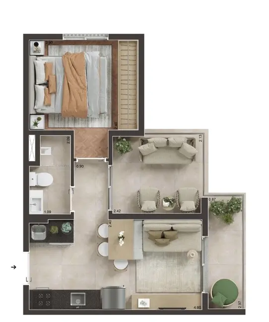 Foto 1 de Kitnet com 1 quarto à venda, 16m2 em Jardim Imperador (Zona Leste), São Paulo - SP