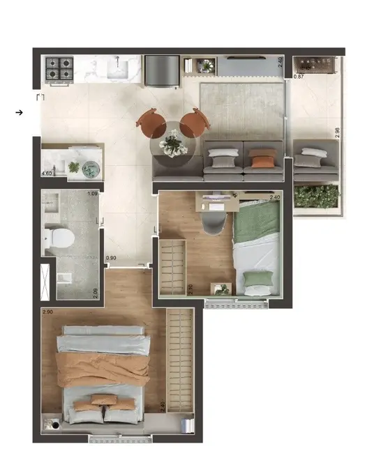 Foto 5 de Kitnet com 1 quarto à venda, 16m2 em Jardim Imperador (Zona Leste), São Paulo - SP