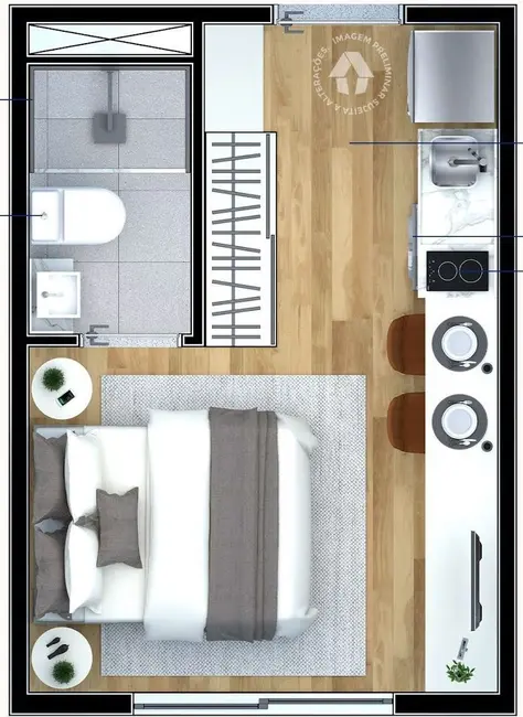 Foto 1 de Cobertura com 1 quarto à venda, 84m2 em Cupecê, São Paulo - SP