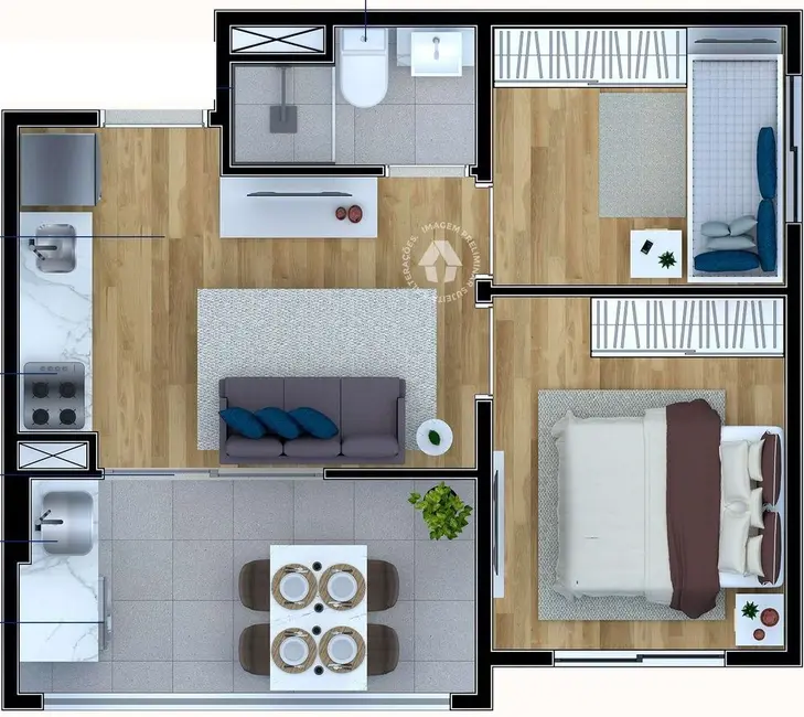 Foto 2 de Cobertura com 1 quarto à venda, 84m2 em Cupecê, São Paulo - SP