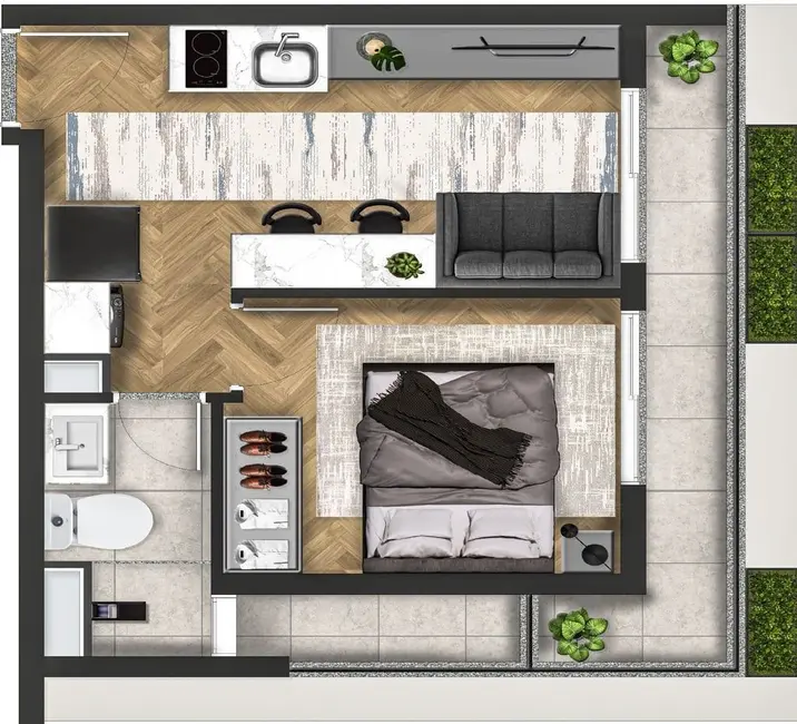 Foto 8 de Kitnet com 1 quarto à venda, 20m2 em Jardim Paulista, São Paulo - SP