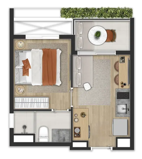 Foto 4 de Apartamento com 1 quarto à venda, 39m2 em Indianópolis, São Paulo - SP