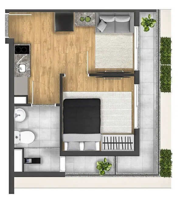 Foto 9 de Kitnet com 1 quarto à venda, 20m2 em Jardim Paulista, São Paulo - SP