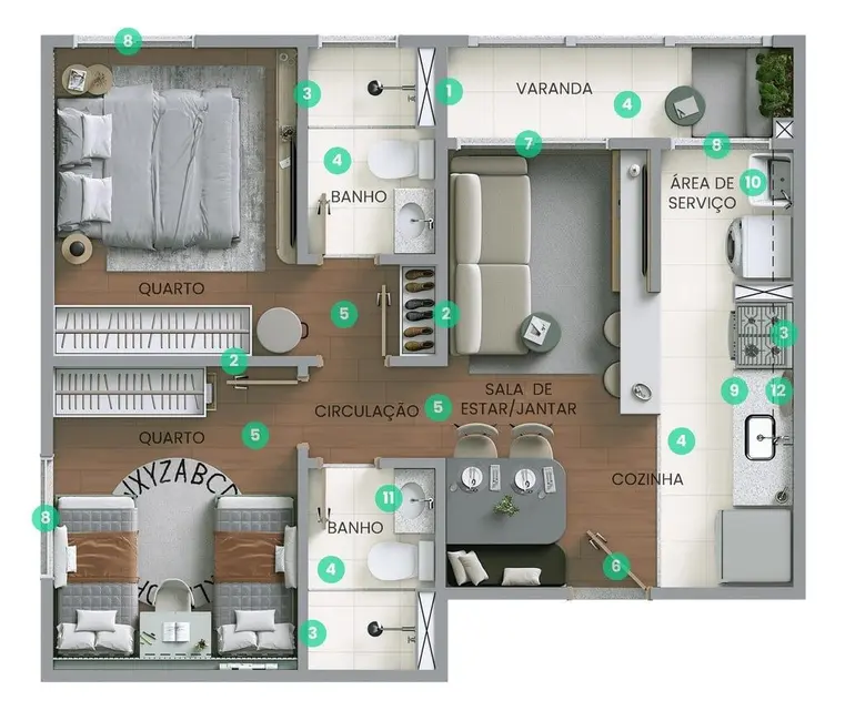 Foto 1 de Apartamento com 2 quartos à venda, 42m2 em Pirituba, São Paulo - SP