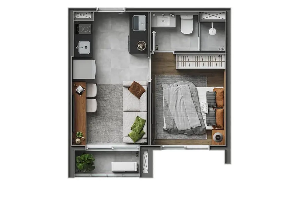 Cobertura com 1 quarto à venda, 61m2 em São Paulo - SP - imagem 3 Foto 3 de Cobertura com 1 quarto à venda, 61m2 em São Paulo - SP