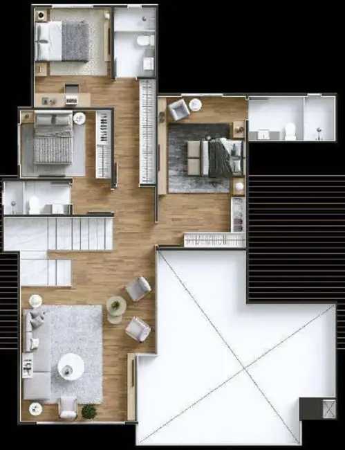 Foto 2 de Cobertura com 1 quarto à venda, 61m2 em São Paulo - SP