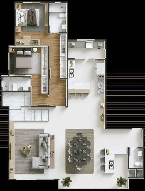 Foto 4 de Cobertura com 1 quarto à venda, 61m2 em São Paulo - SP