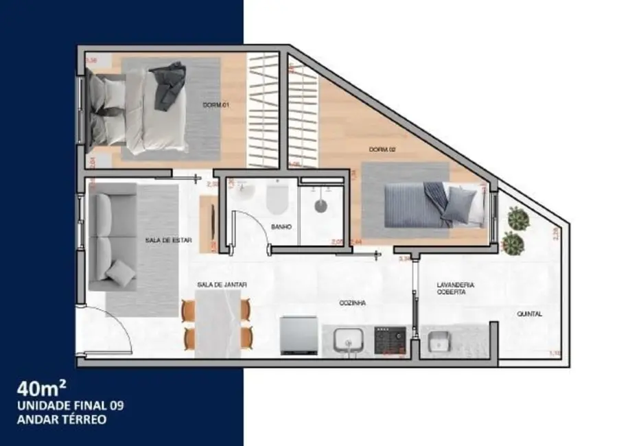 Apartamento com 2 quartos à venda, 36m2 em Vila Carrão, São Paulo - SP - imagem 7 Foto 7 de Apartamento com 2 quartos à venda, 36m2 em Vila Carrão, São Paulo - SP