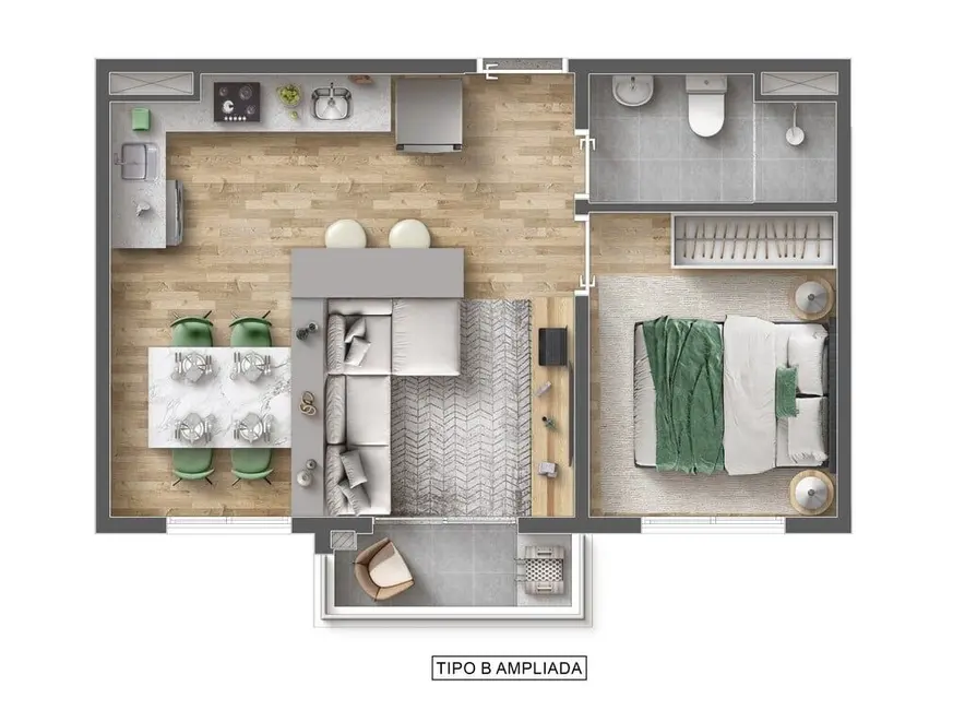 Foto 1 de Apartamento com 2 quartos à venda, 41m2 em Vila Carrão, São Paulo - SP