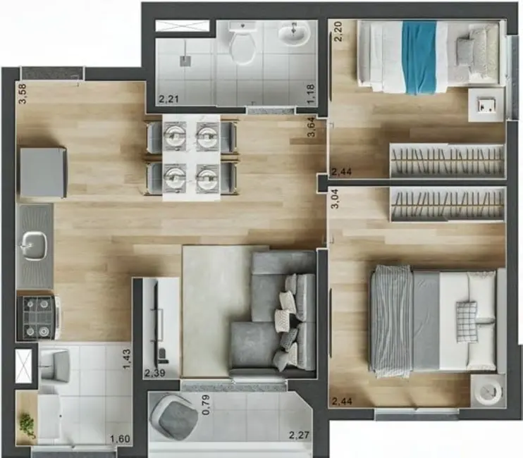 Foto 1 de Apartamento com 1 quarto à venda, 28m2 em Brás, São Paulo - SP