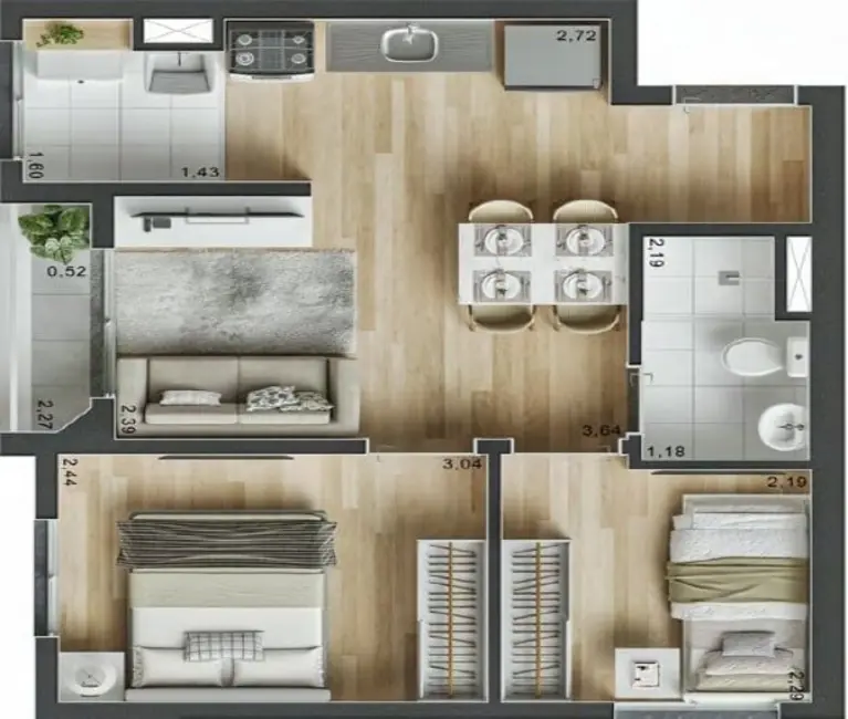 Foto 4 de Apartamento com 1 quarto à venda, 28m2 em Brás, São Paulo - SP