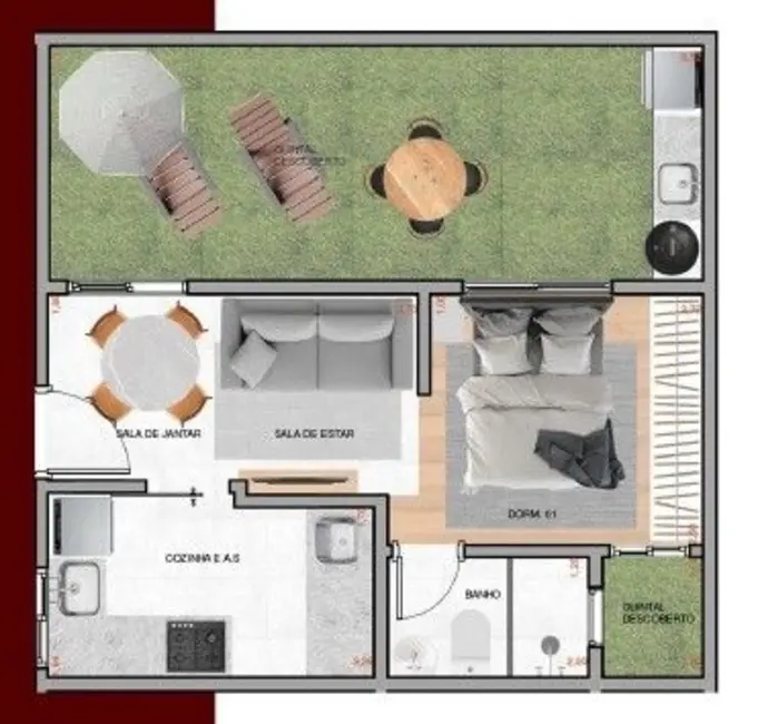 Foto 6 de Apartamento com 1 quarto à venda, 30m2 em Vila Carrão, São Paulo - SP