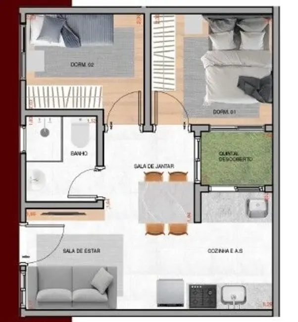 Foto 1 de Apartamento com 1 quarto à venda, 30m2 em Vila Carrão, São Paulo - SP