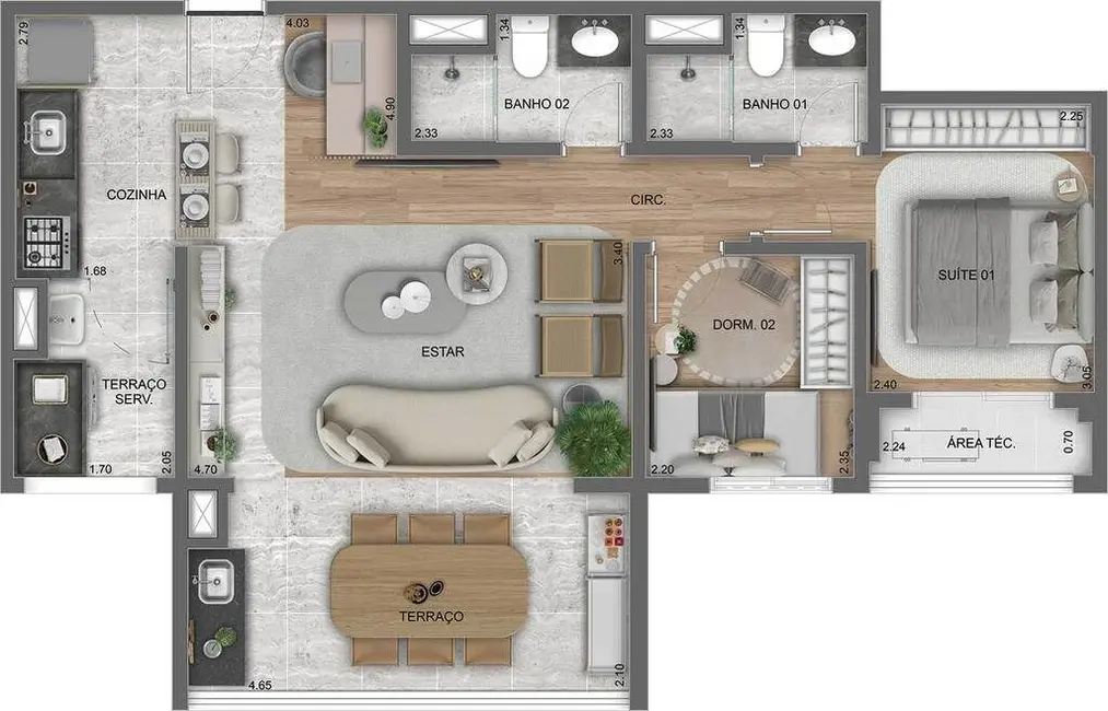 Apartamento com 2 quartos à venda, 38m2 em Vila Prudente, São Paulo - SP - imagem 2 Foto 2 de Apartamento com 2 quartos à venda, 38m2 em Vila Prudente, São Paulo - SP