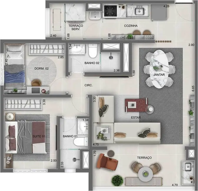 Apartamento com 2 quartos à venda, 38m2 em Vila Prudente, São Paulo - SP - imagem 7 Foto 7 de Apartamento com 2 quartos à venda, 38m2 em Vila Prudente, São Paulo - SP