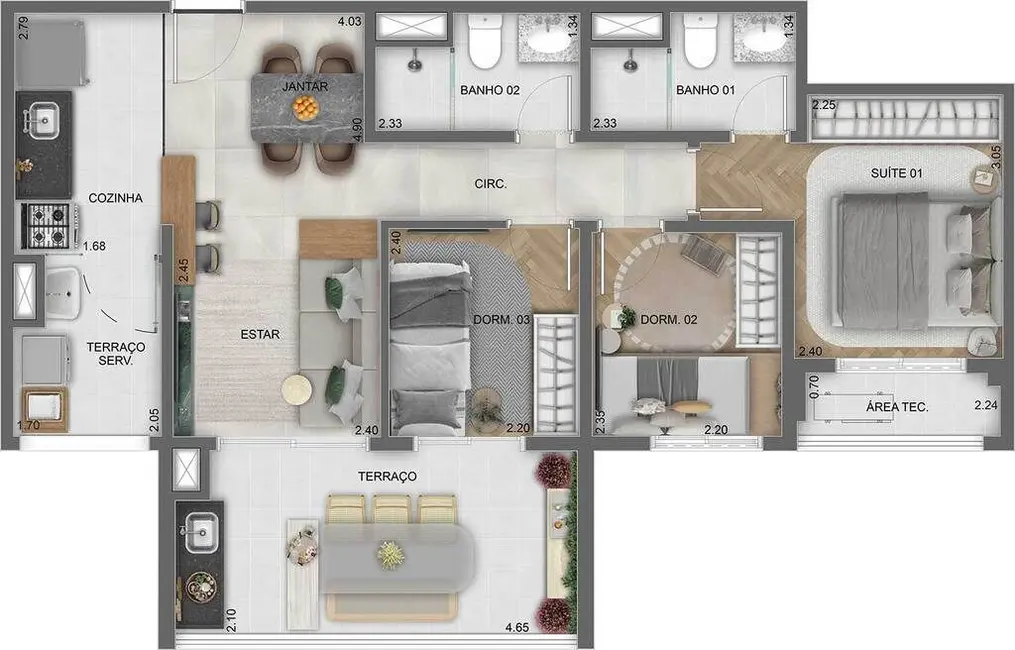 Apartamento com 2 quartos à venda, 38m2 em Vila Prudente, São Paulo - SP - imagem 6 Foto 6 de Apartamento com 2 quartos à venda, 38m2 em Vila Prudente, São Paulo - SP