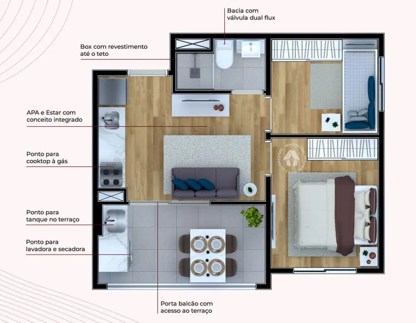 Cobertura com 1 quarto à venda, 87m2 em Santo Amaro, São Paulo - SP - imagem 2 Foto 2 de Cobertura com 1 quarto à venda, 87m2 em Santo Amaro, São Paulo - SP