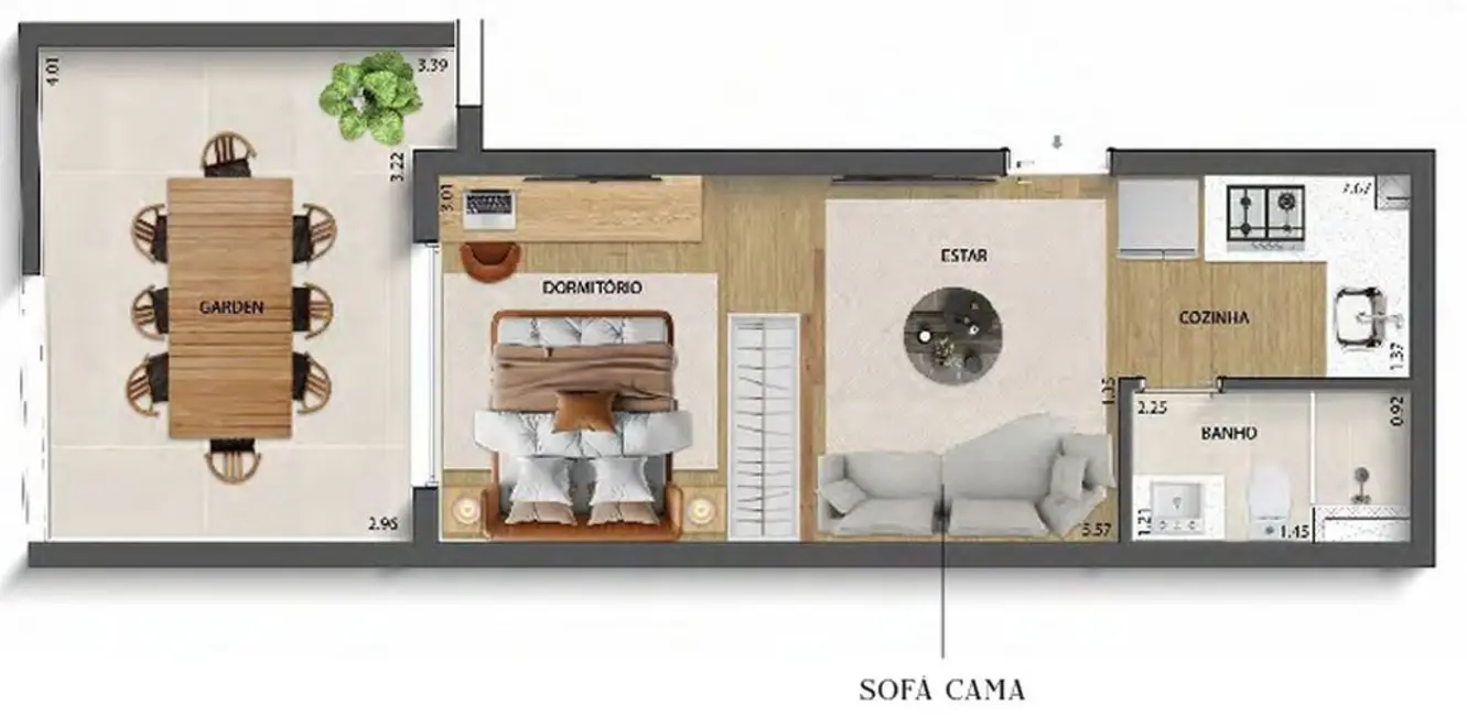 Foto 1 de Kitnet com 1 quarto à venda, 36m2 em Perdizes, São Paulo - SP
