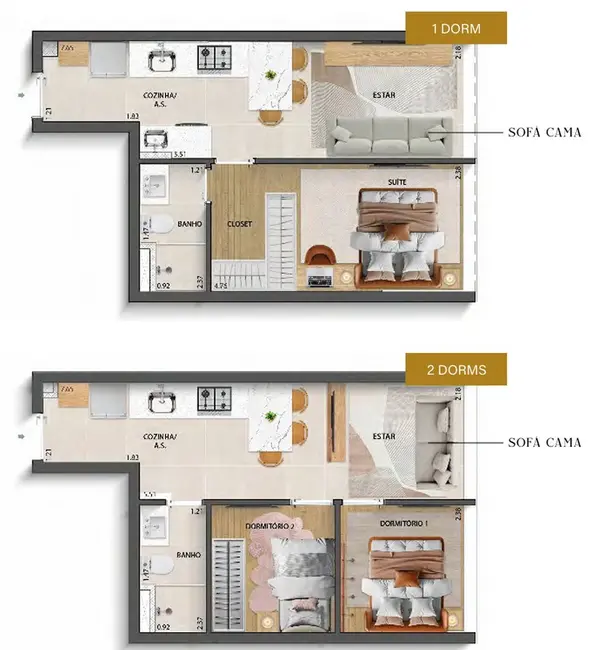 Foto 3 de Kitnet com 1 quarto à venda, 36m2 em Perdizes, São Paulo - SP