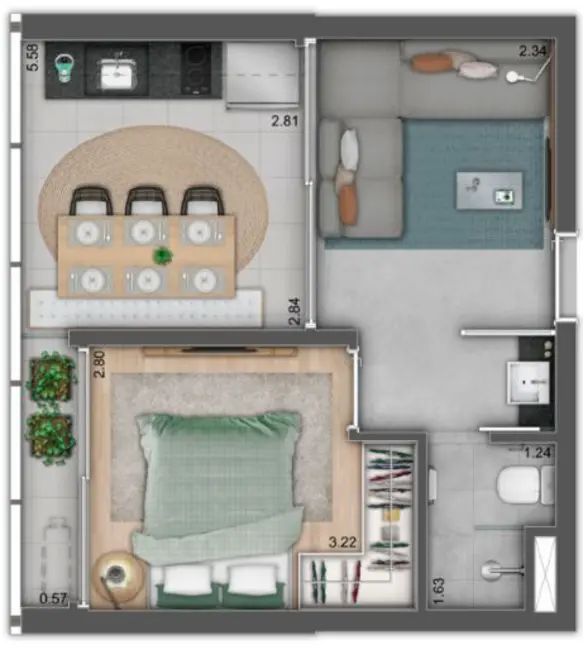 Foto 3 de Apartamento com 1 quarto à venda, 32m2 em Jardim América, São Paulo - SP