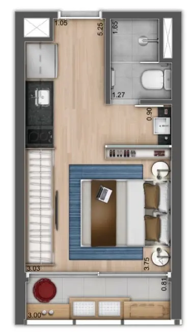 Foto 1 de Apartamento com 1 quarto à venda, 32m2 em Jardim América, São Paulo - SP