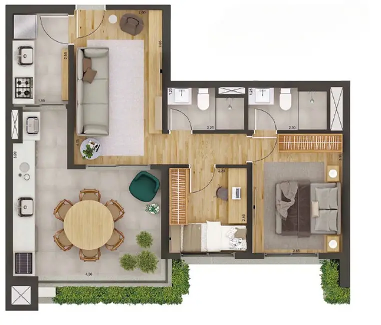 Foto 5 de Apartamento com 2 quartos à venda, 65m2 em Bosque da Saúde, São Paulo - SP