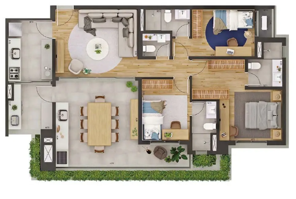 Foto 3 de Apartamento com 2 quartos à venda, 65m2 em Bosque da Saúde, São Paulo - SP