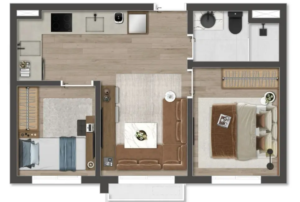 Foto 3 de Apartamento com 1 quarto à venda, 56m2 em Indianópolis, São Paulo - SP