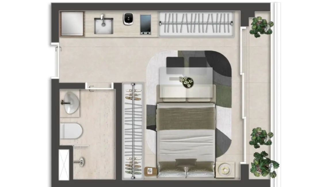 Foto 2 de Apartamento com 1 quarto à venda, 56m2 em Indianópolis, São Paulo - SP
