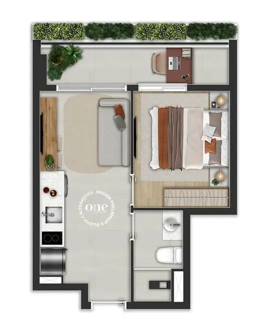 Foto 6 de Kitnet com 1 quarto à venda, 28m2 em Itaim Bibi, São Paulo - SP