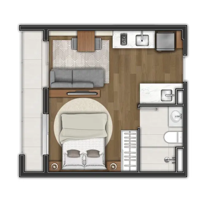 Foto 5 de Apartamento com 3 quartos à venda, 73m2 em Vila Clementino, São Paulo - SP