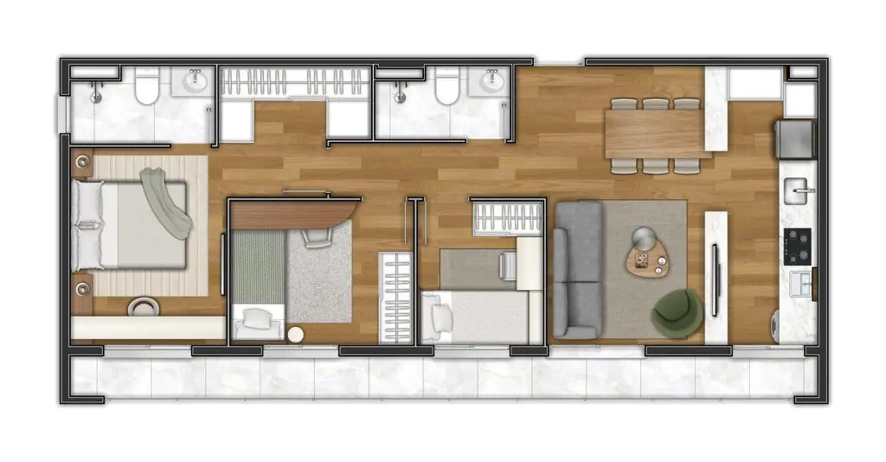 Foto 4 de Apartamento com 3 quartos à venda, 73m2 em Vila Clementino, São Paulo - SP