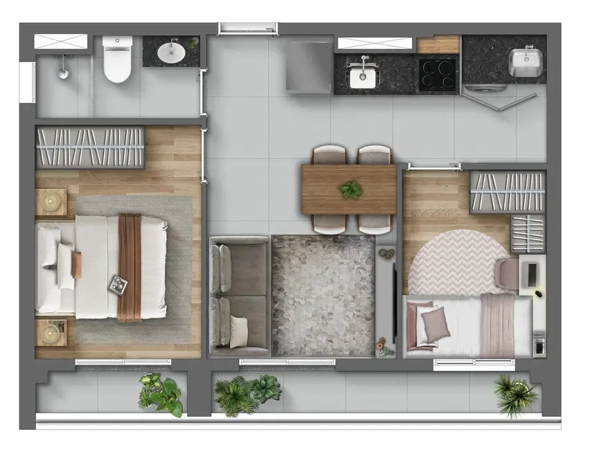 Foto 4 de Kitnet com 1 quarto à venda, 27m2 em Santo Amaro, São Paulo - SP