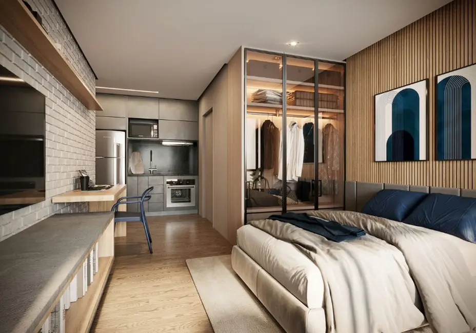 Foto 3 de Kitnet com 1 quarto à venda, 33m2 em Jardim Paulista, São Paulo - SP