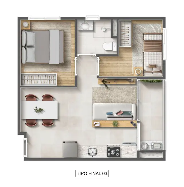 Apartamento com 1 quarto à venda, 29m2 em Vila Prudente, São Paulo - SP - imagem 9 Foto 9 de Apartamento com 1 quarto à venda, 29m2 em Vila Prudente, São Paulo - SP