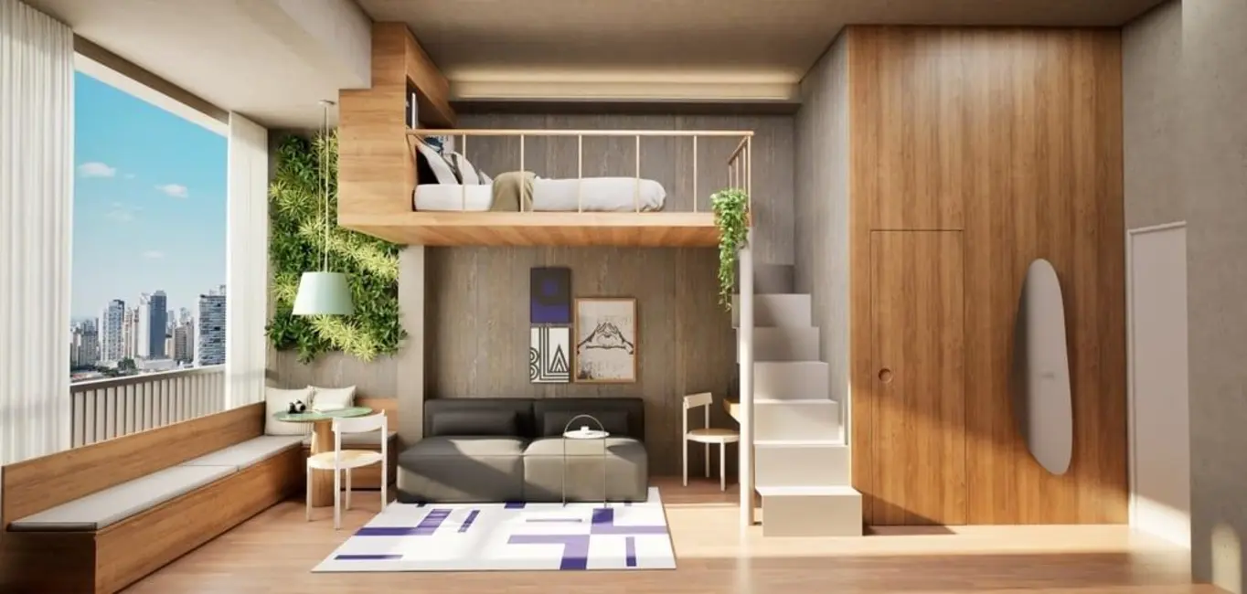 Loft / Flat com 1 quarto à venda, 23m2 em Moema, São Paulo - SP - imagem 3 Foto 3 de Loft / Flat com 1 quarto à venda, 23m2 em Moema, São Paulo - SP