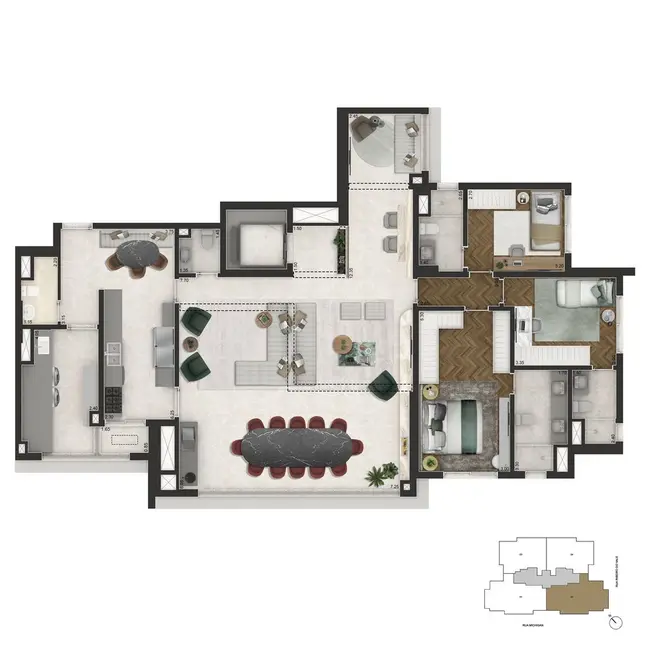 Apartamento com 3 quartos à venda, 186m2 em Brooklin Novo, São Paulo - SP - imagem 1 Foto 1 de Apartamento com 3 quartos à venda, 186m2 em Brooklin Novo, São Paulo - SP